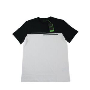 BOSS Mens Black Color Block Classic Fit Stretch T-Shirt 3XL